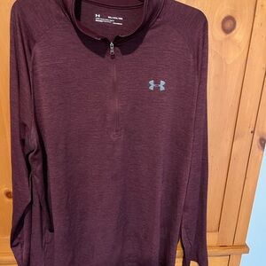 Under Armour Men's Maroon Quarter-Zip Shirt